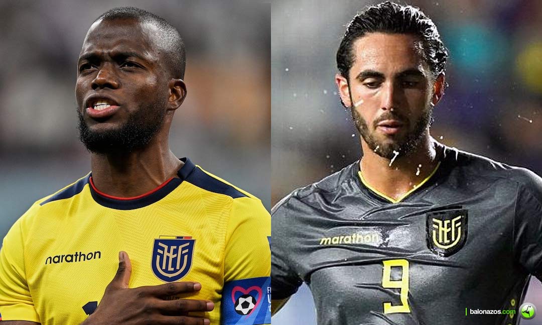 El delantero Enner Valencia y Leonardo Campana