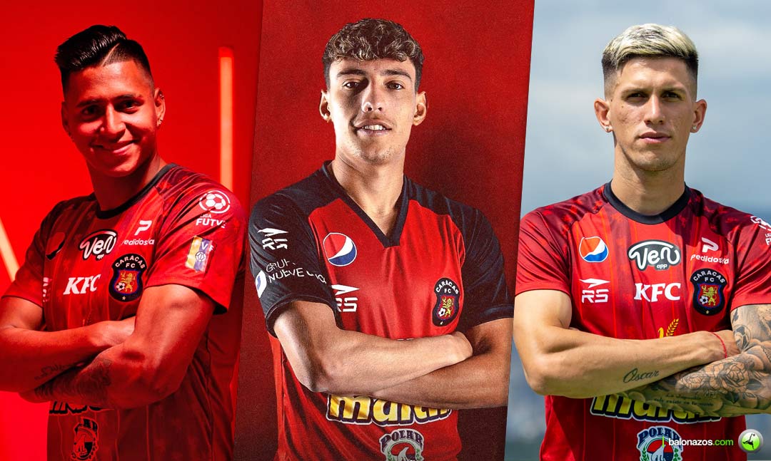 El Caracas Fútbol Club anunció tres bajas