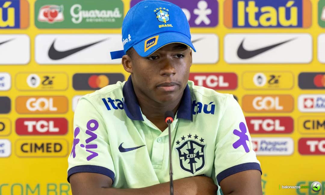 Selección de Brasil Sub-23 con Endrick