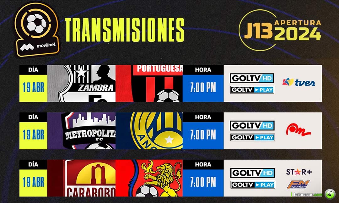 Jornada 13 viernes 19 de Abril
