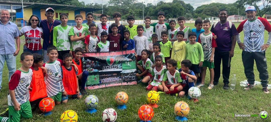 escuela de Fútbol Menor “Lanceros de Ospino”.