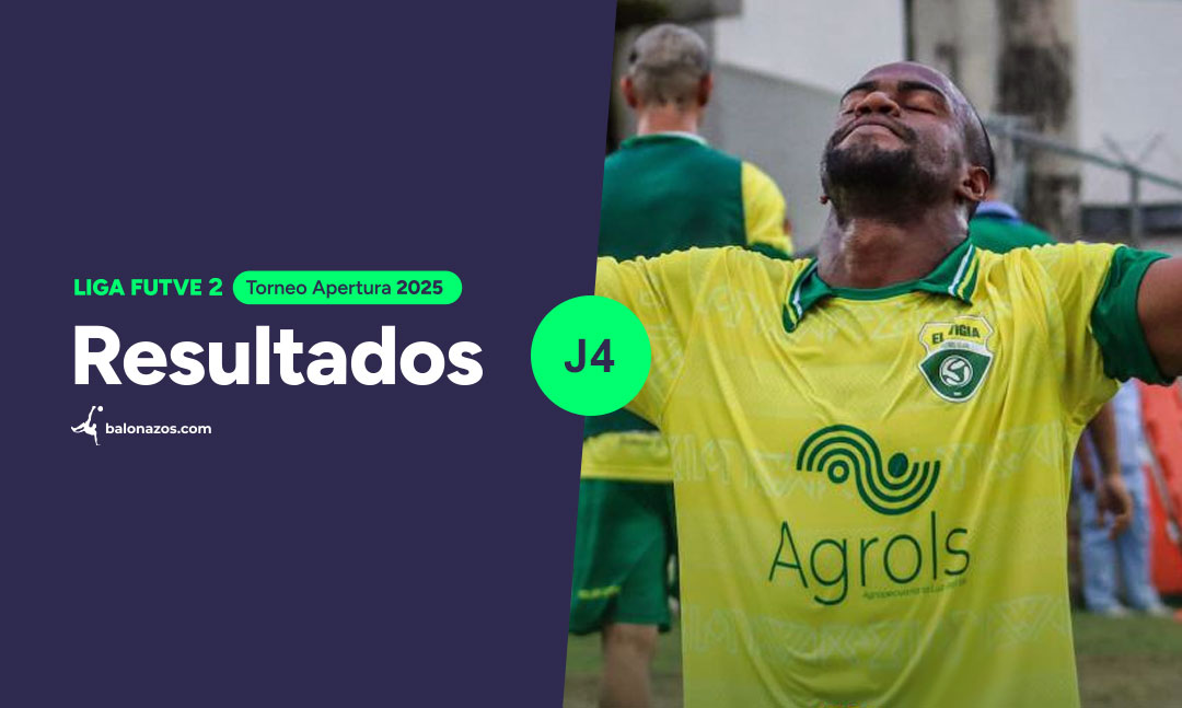 Resultados de la&nbsp;Liga FutVe 2 Jornada 4&nbsp;
