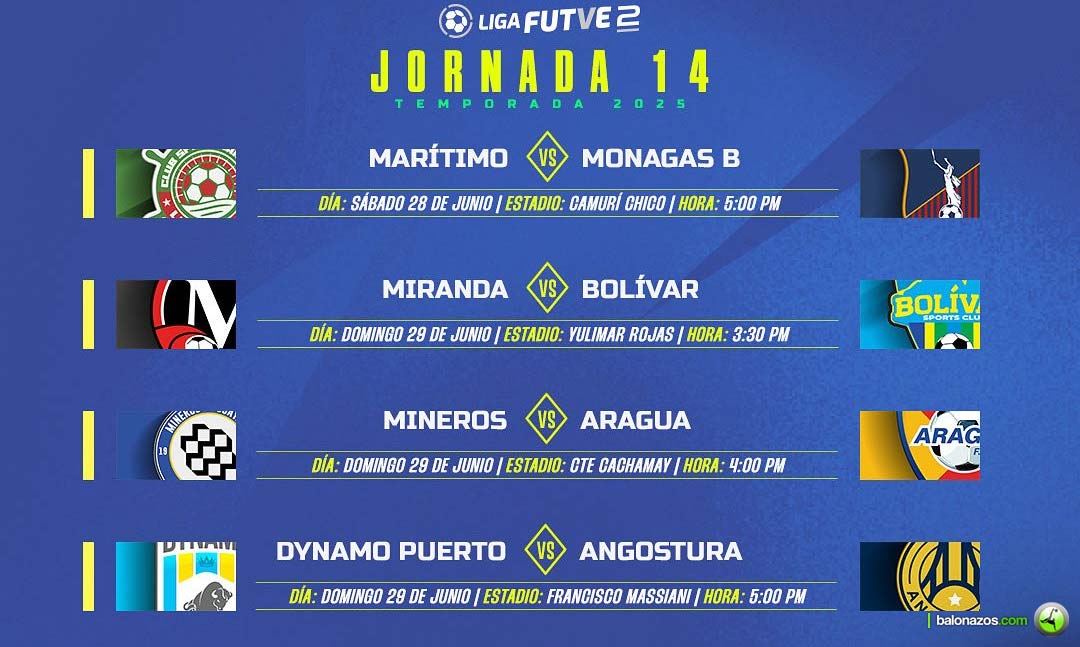 Jornada 14 Liga FutVe 2