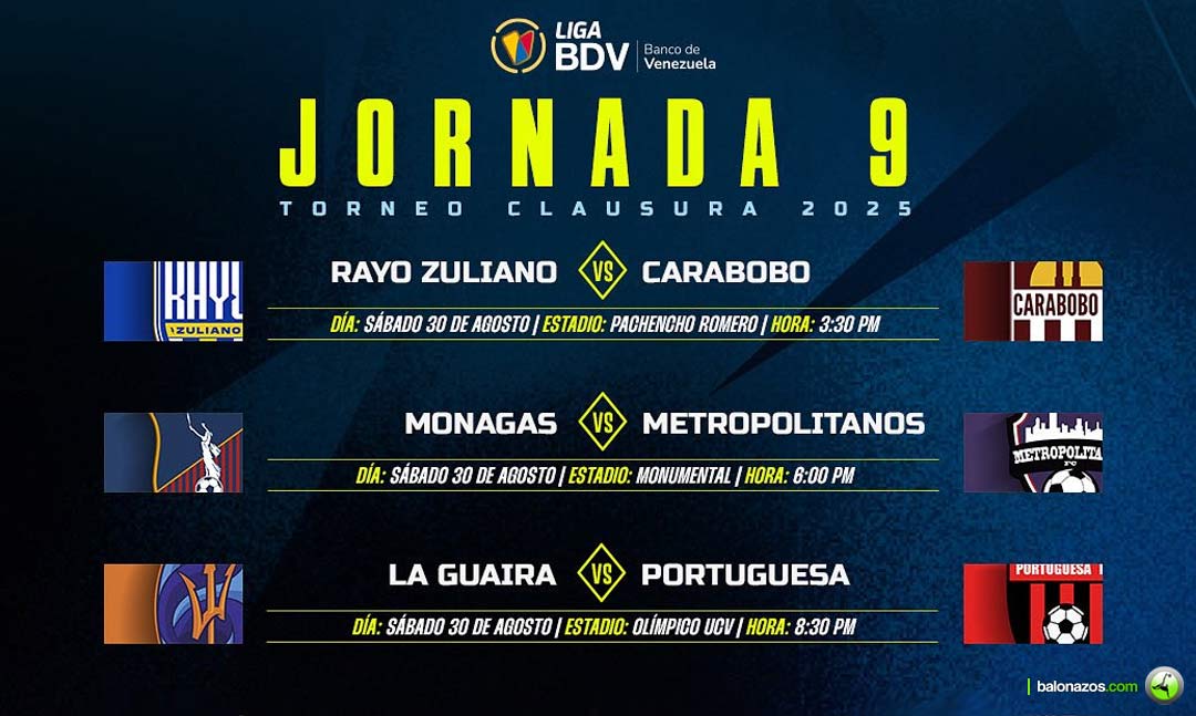 Jornada 9&nbsp;arranca este sábado