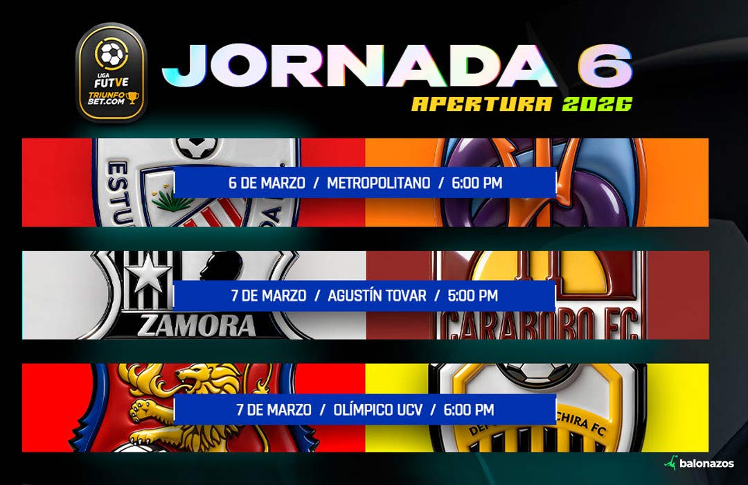 Jornada 6 del Torneo Apertura 2026
