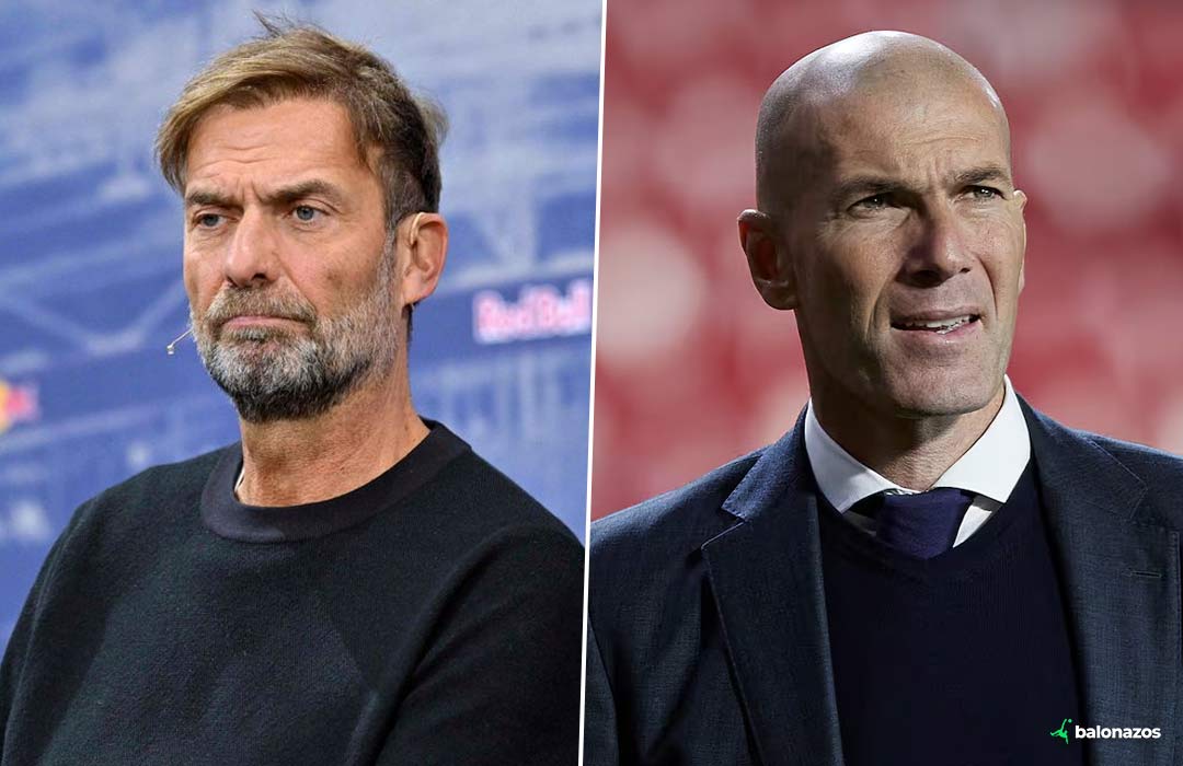 Jürgen Klopp y Zidane nuevos DT